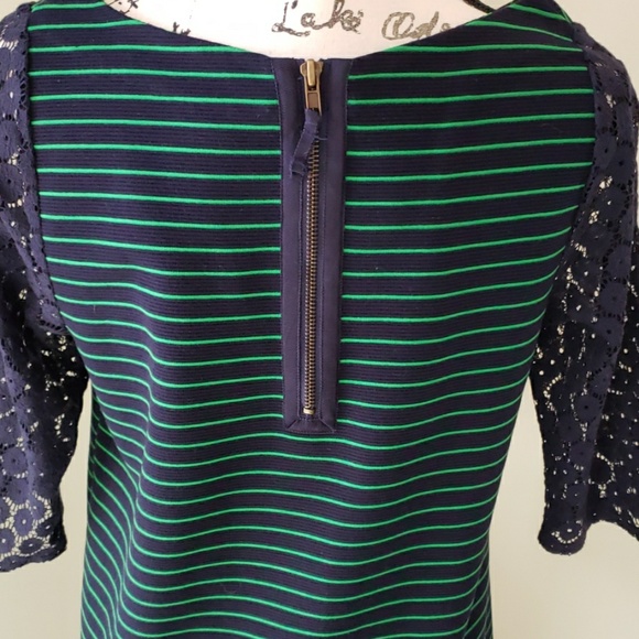 Anthropologie Postmark Blue and Green Shift - Picture 4 of 7